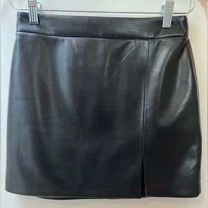 Wilfred faux leather mini skirt